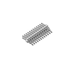 排针PH2.54mm 双排卧式系列